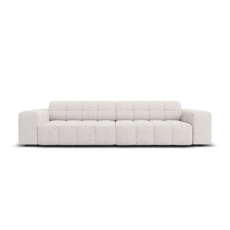 Chicago 4-Sitzer Sofa aus Chenille in Hellgrau (Haga 06), 244x102x70 cm von Cosmopolitan Design – Bild 1