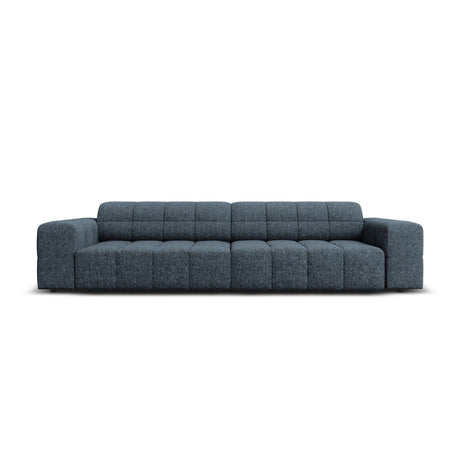 Chicago 4-Sitzer Sofa aus Chenille in Königsblau (Haga 86), 244x102x70 cm von Cosmopolitan Design – Bild 1