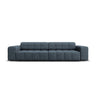 Chicago 4-Sitzer Sofa aus Chenille in Königsblau (Haga 86), 244x102x70 cm von Cosmopolitan Design – Bild 1