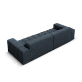 Chicago 4-Sitzer Sofa aus Chenille in Königsblau (Haga 86), 244x102x70 cm von Cosmopolitan Design – Bild 5