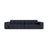 Chicago 4-Sitzer Sofa aus Chenille in Marineblau (Eden 16 Deep Blue), 252x102 cm von Cosmopolitan Design – Bild 1