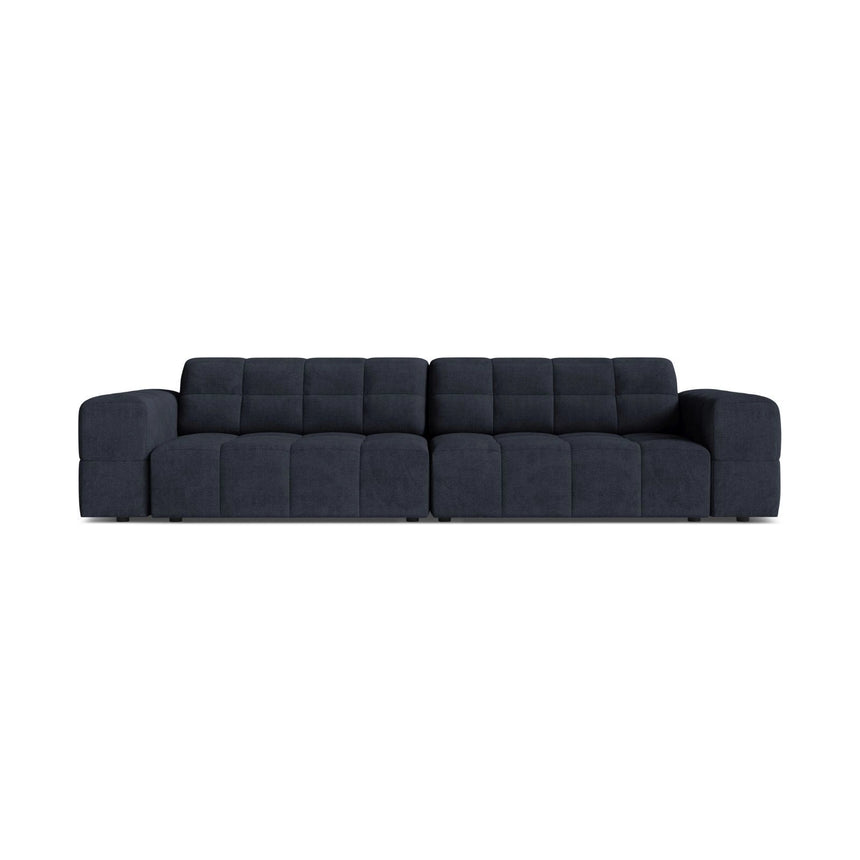 Chicago 4-Sitzer Sofa aus Chenille in Marineblau (Eden 16 Deep Blue), 252x102 cm von Cosmopolitan Design – Bild 1