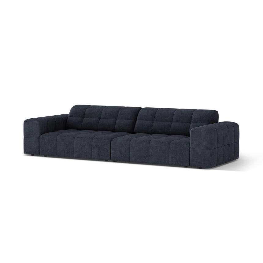 Chicago 4-Sitzer Sofa aus Chenille in Marineblau (Eden 16 Deep Blue), 252x102 cm von Cosmopolitan Design – Bild 3