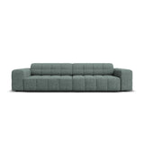 Chicago 4-Sitzer Sofa aus Chenille in Petrol (Haga 78), 244x102x70 cm von Cosmopolitan Design – Bild 1