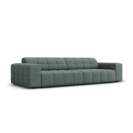 Chicago 4-Sitzer Sofa aus Chenille in Petrol (Haga 78), 244x102x70 cm von Cosmopolitan Design – Bild 3
