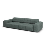 Chicago 4-Sitzer Sofa aus Chenille in Petrol (Haga 78), 244x102x70 cm von Cosmopolitan Design – Bild 4