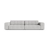 Chicago 4-Sitzer Sofa aus Chenille in Silber (Eden 17 Silver), 252x102 cm von Cosmopolitan Design – Bild 1