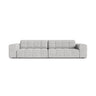 Chicago 4-Sitzer Sofa aus Chenille in Silber (Eden 17 Silver), 252x102 cm von Cosmopolitan Design – Bild 1