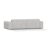 Chicago 4-Sitzer Sofa aus Chenille in Silber (Eden 17 Silver), 252x102 cm von Cosmopolitan Design – Bild 4