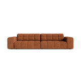 Chicago 4-Sitzer Sofa aus Chenille in Ziegel (Eden 10 Terra), 252x102 cm von Cosmopolitan Design – Bild 1