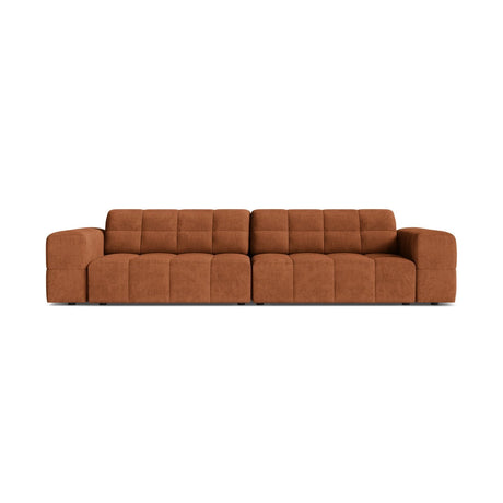 Chicago 4-Sitzer Sofa aus Chenille in Ziegel (Eden 10 Terra), 252x102 cm von Cosmopolitan Design – Bild 1