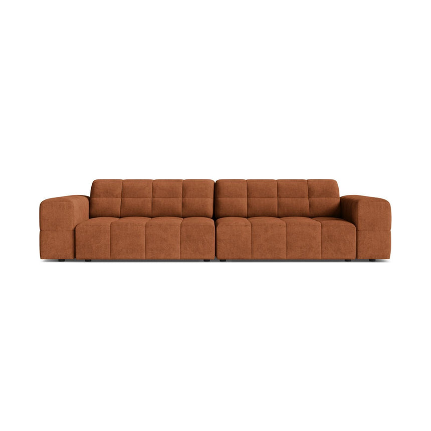 Chicago 4-Sitzer Sofa aus Chenille in Ziegel (Eden 10 Terra), 252x102 cm von Cosmopolitan Design – Bild 1
