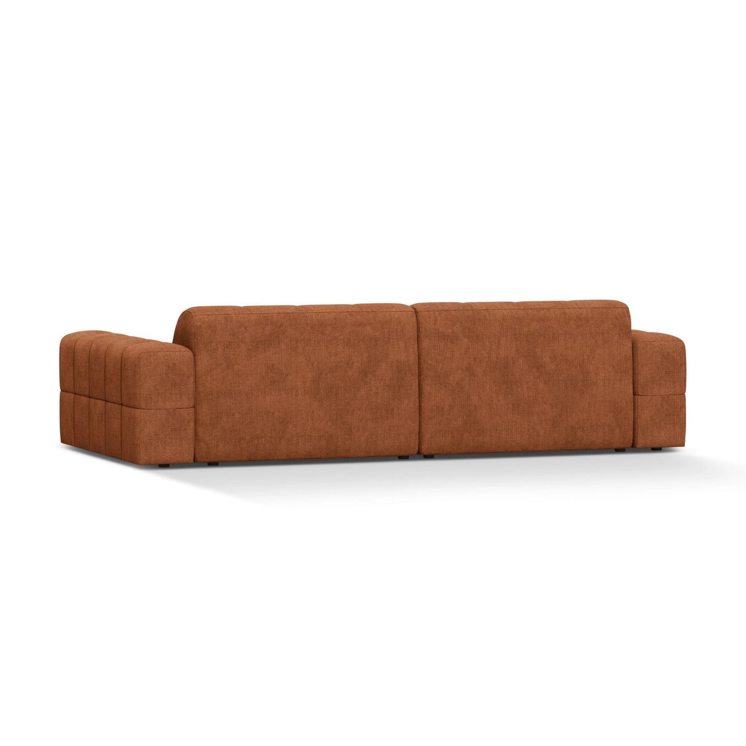 Chicago 4-Sitzer Sofa aus Chenille in Ziegel (Eden 10 Terra), 252x102 cm von Cosmopolitan Design – Bild 4