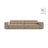 Chicago 4-Sitzer Sofa aus Samt in Beige (Venus 2928), 252x102 cm von Cosmopolitan Design – Bild 1