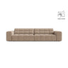 Chicago 4-Sitzer Sofa aus Samt in Beige (Venus 2928), 252x102 cm von Cosmopolitan Design – Bild 1