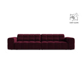Chicago 4-Sitzer Sofa aus Samt in Burgund (Venus 2932), 252x102 cm von Cosmopolitan Design – Bild 1