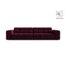 Chicago 4-Sitzer Sofa aus Samt in Burgund (Venus 2932), 252x102 cm von Cosmopolitan Design – Bild 1