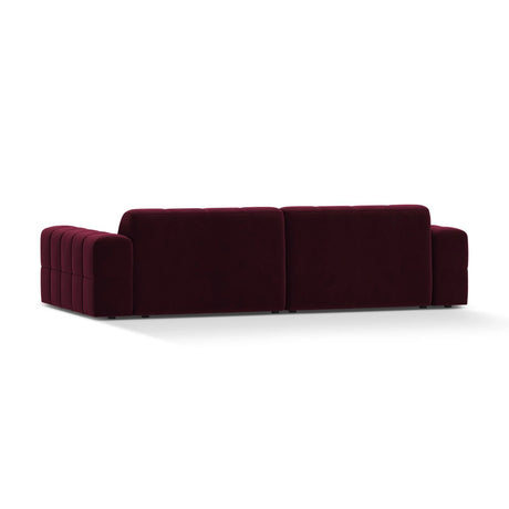 Chicago 4-Sitzer Sofa aus Samt in Burgund (Venus 2932), 252x102 cm von Cosmopolitan Design – Bild 4