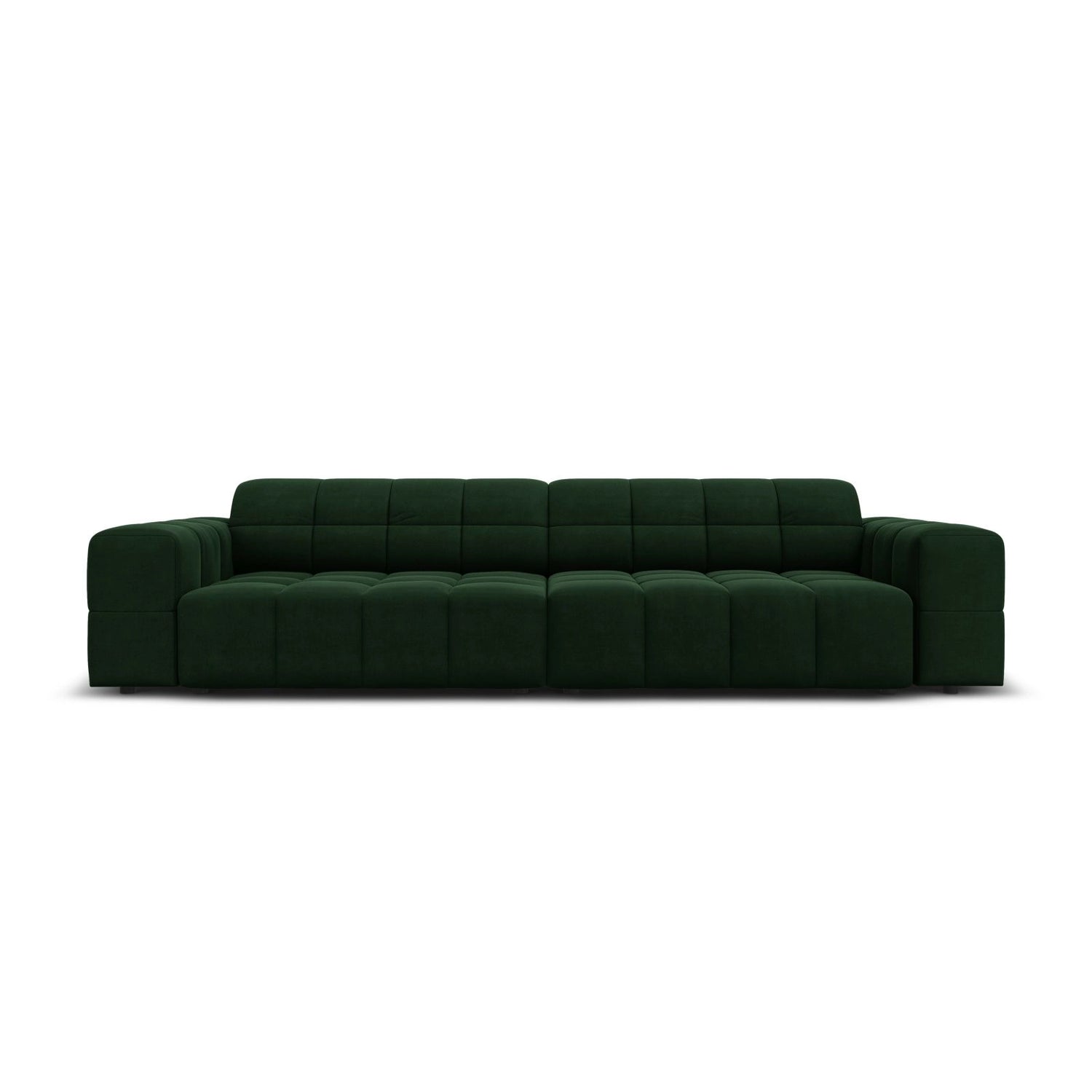 Chicago 4-Sitzer Sofa aus Samt in Flaschengrün (Bluvel 78), 244x102x70 cm von Cosmopolitan Design – Bild 1