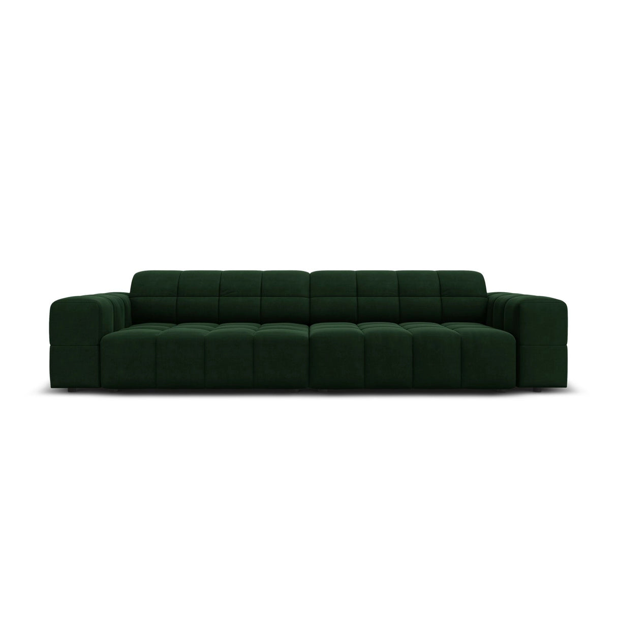 Chicago 4-Sitzer Sofa aus Samt in Flaschengrün (Bluvel 78), 244x102x70 cm von Cosmopolitan Design – Bild 1