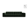 Chicago 4-Sitzer Sofa aus Samt in Flaschengrün (Venus 2940), 252x102 cm von Cosmopolitan Design – Bild 1