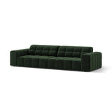 Chicago 4-Sitzer Sofa aus Samt in Flaschengrün (Venus 2940), 252x102 cm von Cosmopolitan Design – Bild 3
