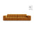 Chicago 4-Sitzer Sofa aus Samt in Gelb (Venus 2917), 252x102 cm von Cosmopolitan Design – Bild 1