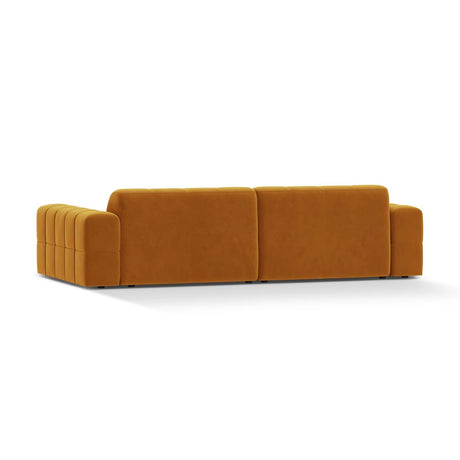 Chicago 4-Sitzer Sofa aus Samt in Gelb (Venus 2917), 252x102 cm von Cosmopolitan Design – Bild 4