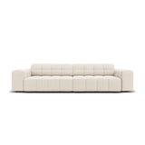 Chicago 4-Sitzer Sofa aus Samt in Hellbeige (Bluvel 22), 244x102x70 cm von Cosmopolitan Design – Bild 1
