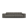 Chicago 4-Sitzer Sofa aus Samt in Hellgrau (Bluvel 13), 244x102x70 cm von Cosmopolitan Design – Bild 1