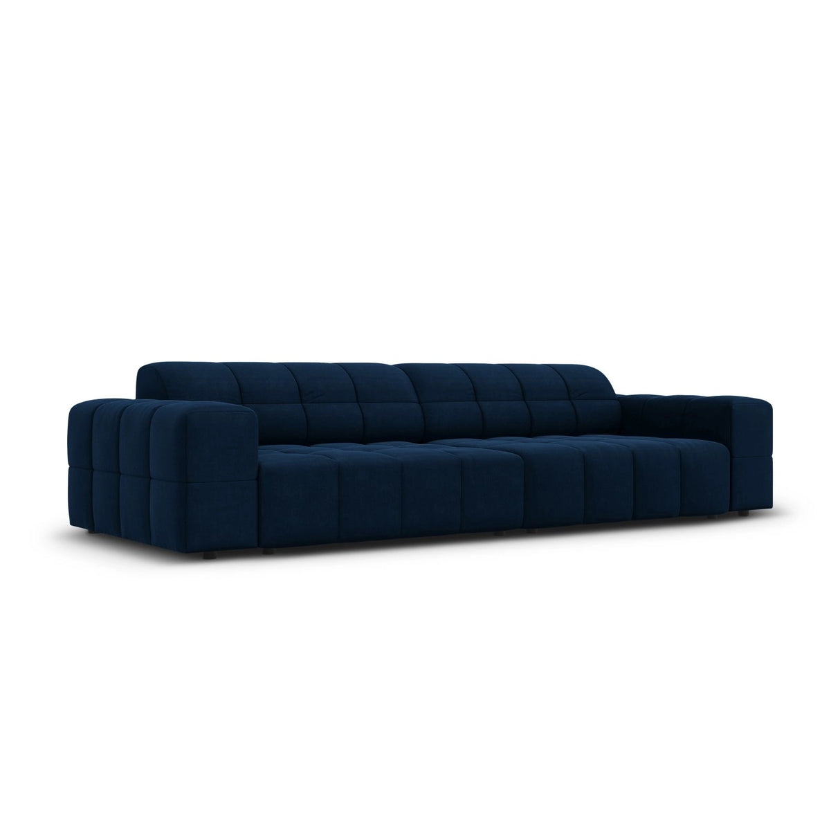 Chicago 4-Sitzer Sofa aus Samt in Königsblau (Bluvel 86), 244x102x70 cm von Cosmopolitan Design – Bild 3