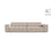 Chicago 4-Sitzer Sofa aus Samt in Leichtes Beige (Venus 2927), 252x102 cm von Cosmopolitan Design – Bild 1