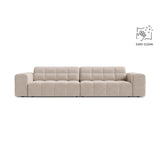 Chicago 4-Sitzer Sofa aus Samt in Leichtes Beige (Venus 2927), 252x102 cm von Cosmopolitan Design – Bild 1