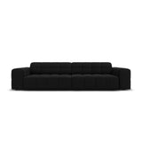 Chicago 4-Sitzer Sofa aus Samt in Schwarz (Bluvel 19), 244x102x70 cm von Cosmopolitan Design – Bild 1