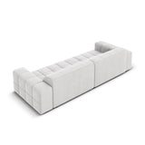 Chicago 4-Sitzer Sofa aus Samt in Silber (Bluvel 03), 244x102x70 cm von Cosmopolitan Design – Bild 5