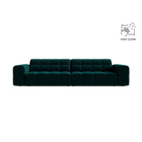 Chicago 4-Sitzer Sofa aus Samt in Tiefes Petrol (Venus 2911), 252x102 cm von Cosmopolitan Design – Bild 1