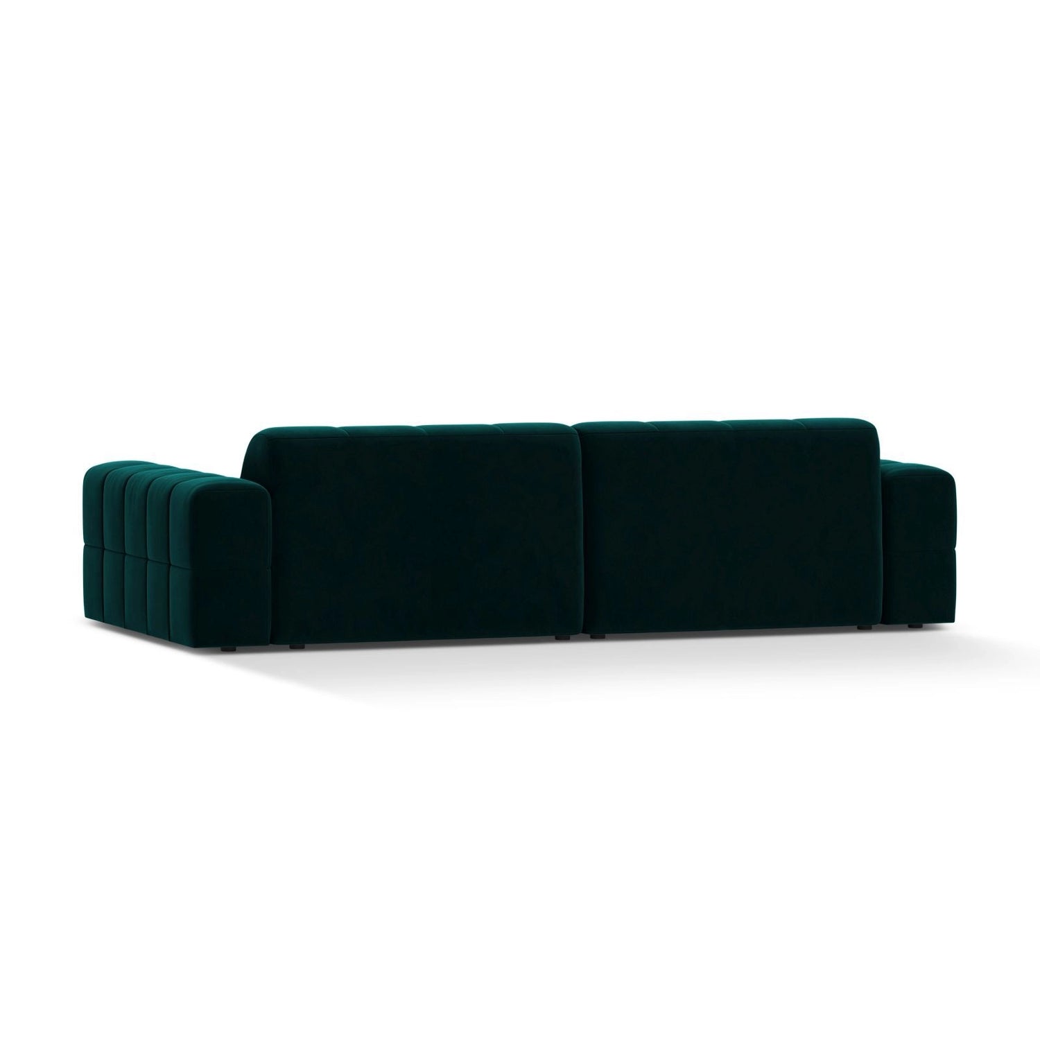 Chicago 4-Sitzer Sofa aus Samt in Tiefes Petrol (Venus 2911), 252x102 cm von Cosmopolitan Design – Bild 4