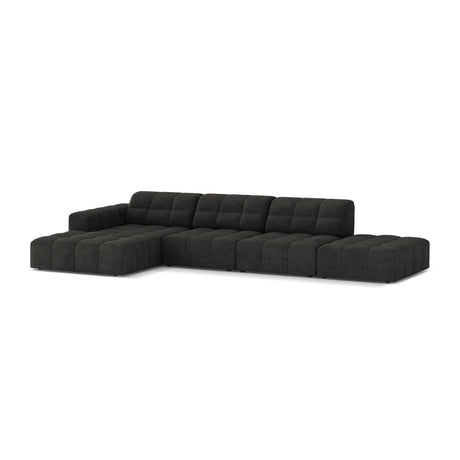 Chicago 5-Sitzer Ecksofa, Linke Seite, aus Chenille in Dunkelgrau (Eden 20 Graphite), 348x167 cm von Cosmopolitan Design – Bild 3