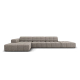 Chicago 5-Sitzer Ecksofa, Linke Seite, aus Chenille in Grau (Haga 16), 341x166x70 cm von Cosmopolitan Design – Bild 1