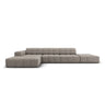 Chicago 5-Sitzer Ecksofa, Linke Seite, aus Chenille in Grau (Haga 16), 341x166x70 cm von Cosmopolitan Design – Bild 1