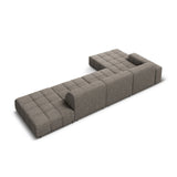 Chicago 5-Sitzer Ecksofa, Linke Seite, aus Chenille in Grau (Haga 16), 341x166x70 cm von Cosmopolitan Design – Bild 5