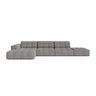 Chicago 5-Sitzer Ecksofa, Linke Seite, aus Chenille in Hellgrau (Eden 18 Grey), 348x167 cm von Cosmopolitan Design – Bild 1