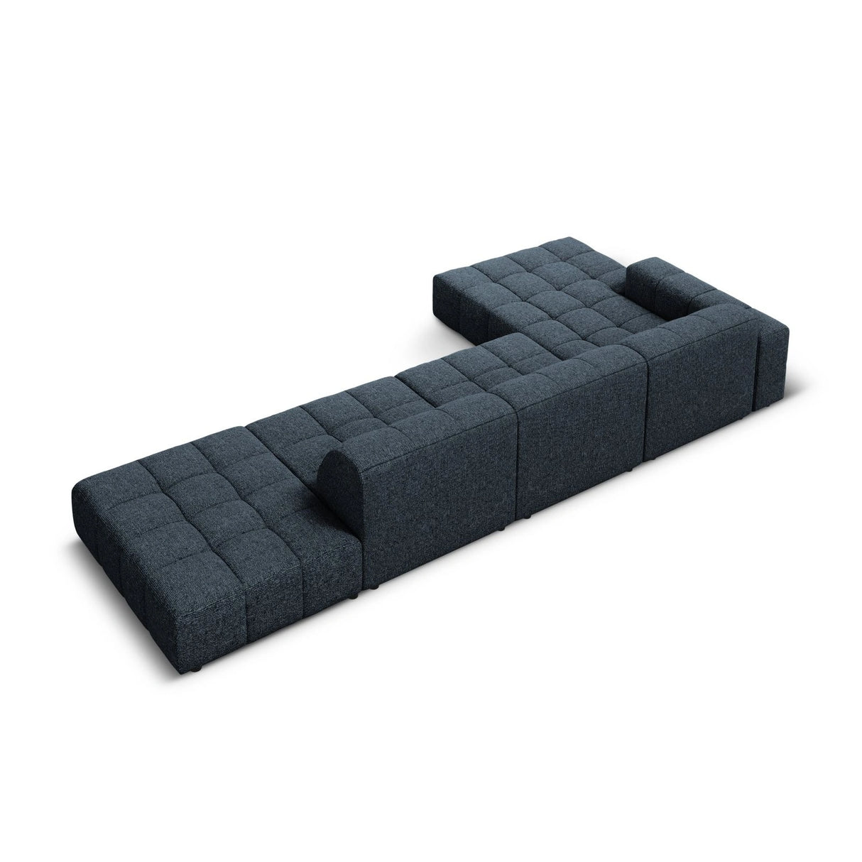 Chicago 5-Sitzer Ecksofa, Linke Seite, aus Chenille in Königsblau (Haga 86), 341x166x70 cm von Cosmopolitan Design – Bild 5