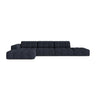 Chicago 5-Sitzer Ecksofa, Linke Seite, aus Chenille in Marineblau (Eden 16 Deep Blue), 348x167 cm von Cosmopolitan Design – Bild 1