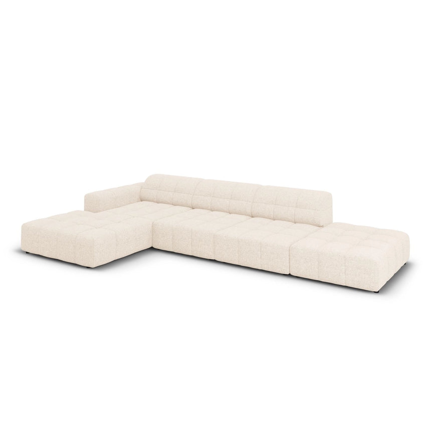 Chicago 5-Sitzer Ecksofa, Linke Seite, aus Samt oder Chenille, 341x166x70 cm von Cosmopolitan Design – Bild 4