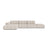 Chicago 5-Sitzer Ecksofa, Linke Seite, aus Samt oder Chenille, 348x167 cm von Cosmopolitan Design – Bild 1