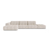 Chicago 5-Sitzer Ecksofa, Linke Seite, aus Samt oder Chenille, 348x167 cm von Cosmopolitan Design – Bild 1