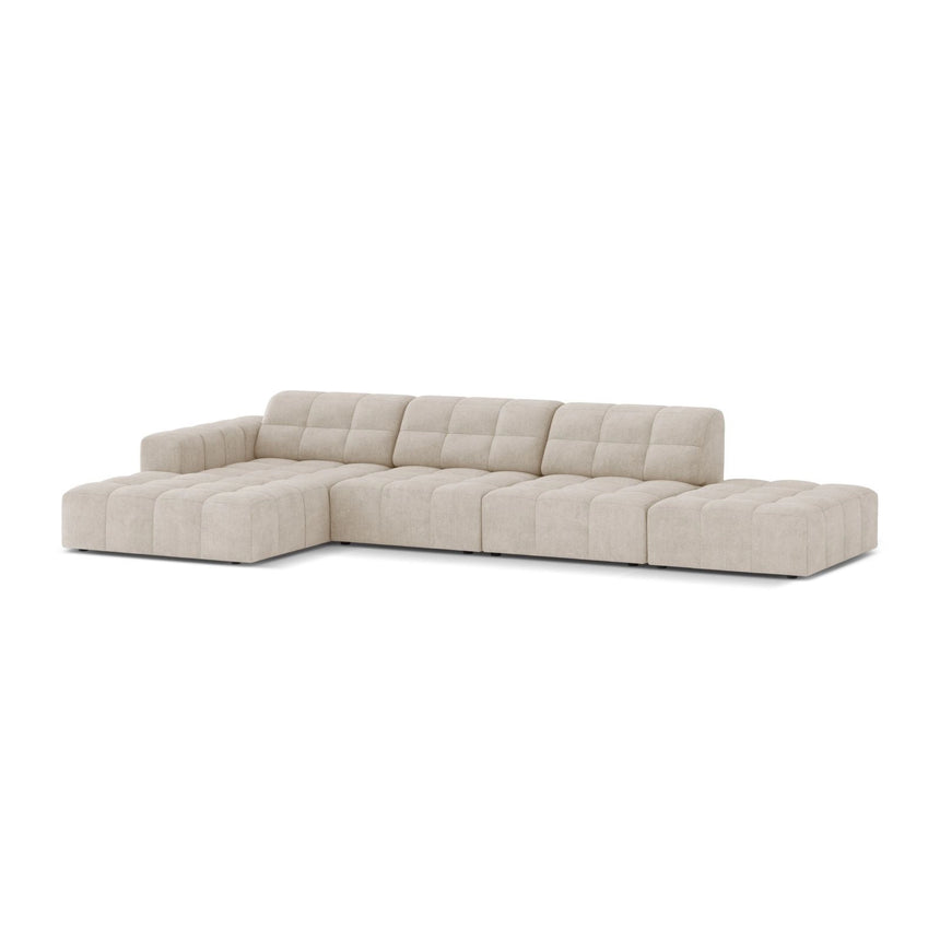 Chicago 5-Sitzer Ecksofa, Linke Seite, aus Samt oder Chenille, 348x167 cm von Cosmopolitan Design – Bild 3