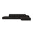 Chicago 5-Sitzer Ecksofa, Rechte Seite, aus Chenille in Anthrazit (Eden 21 Black), 348x167 cm von Cosmopolitan Design – Bild 1