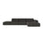 Chicago 5-Sitzer Ecksofa, Rechte Seite, aus Chenille in Dunkelgrau (Eden 20 Graphite), 348x167 cm von Cosmopolitan Design – Bild 1